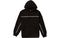 Supreme FW18 Text Stripe Hooded Sweatshirt Black