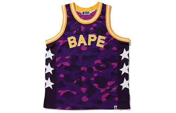 A BATHING APE Bape Color Camo BAPE Baskeball Tank Top 88