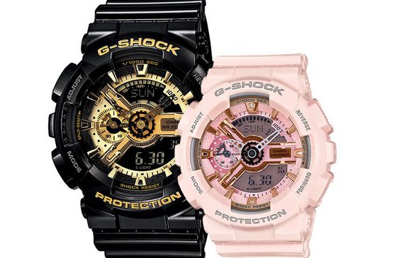 CASIO G-SHOCK &amp; BABY-G GMA-S110MP-4A1PR&amp;GA-110GB-1APR