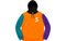 Supreme SS19 S Logo Colorblocked Hooded Sweatshirt Orange S