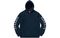 Supreme FW18 Gradient Sleeve Hooded Sweatshirt Navy LOGO