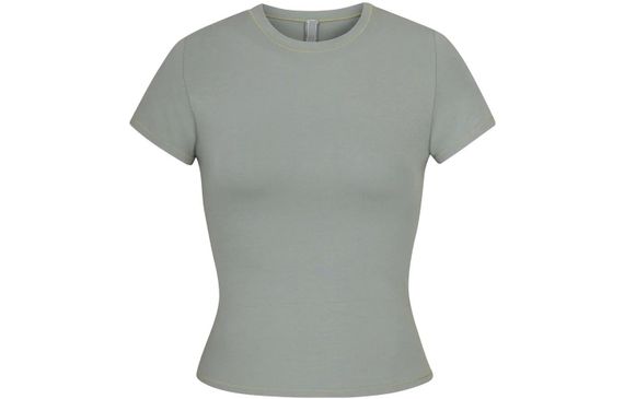 Skims COTTON JERSEY T-SHIRT T /MINERAL