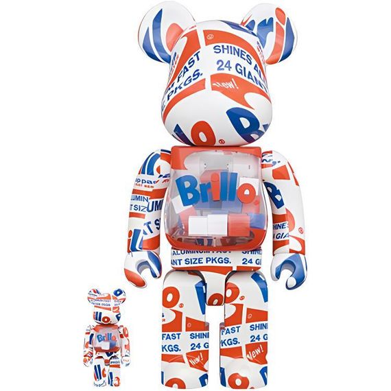 BE@RBRICK ANDY WARHOL &quot;Brillo&quot; 2022 · 7cm/28cm