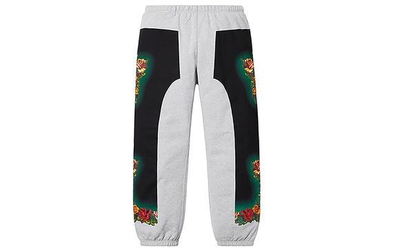 Supreme SS19 x Jean Paul Gaultier Floral Print Sweatpant Grey