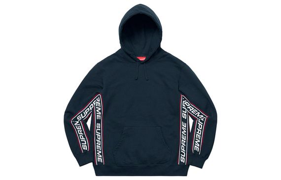 Supreme FW19 Week 3 Text Rib Hooded Sweatshirt logo