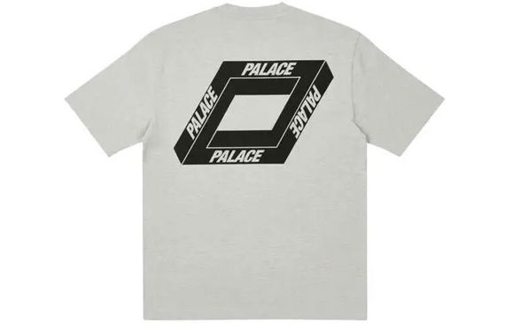 PALACE Dodgy But Lush T-shirt Grey Marl Logo T