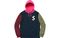 Supreme SS19 S Logo Colorblocked Hooded Sweatshirt Navy S