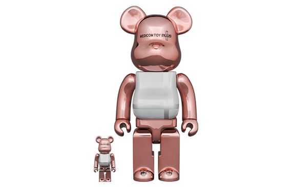 BE@RBRICK MEDICOM TOY PLUS PINK GOLD CHROME Ver.
