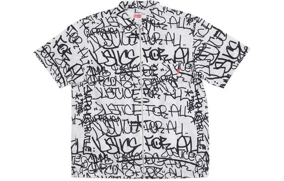 Supreme FW18 x Comme des Garcons SHIRT Graphic S/S Shirt White