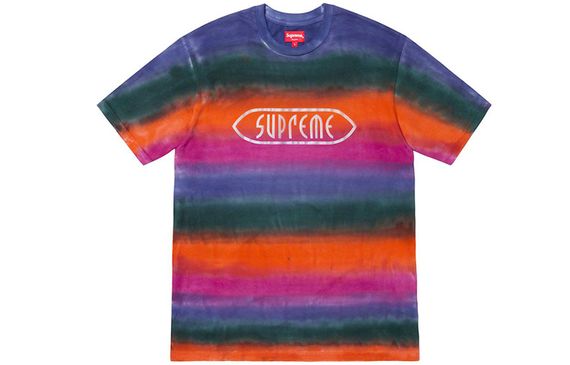Supreme SS19 Rainbow Stripe Tee T