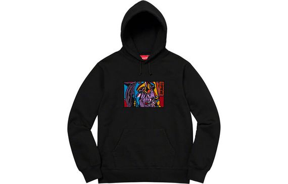 Supreme FW18 Chainstitch Hooded Sweatshirt Black