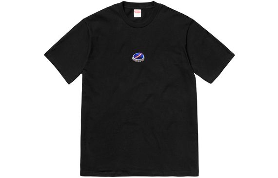 Supreme FW18 Bottle Cap Tee Black Logo T