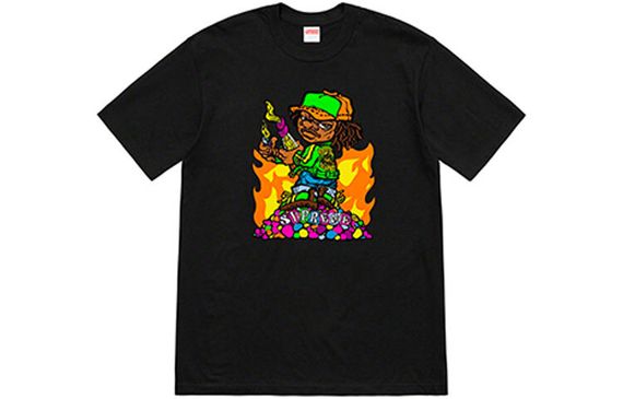 Supreme SS19 Molotov Kid Tee Black T