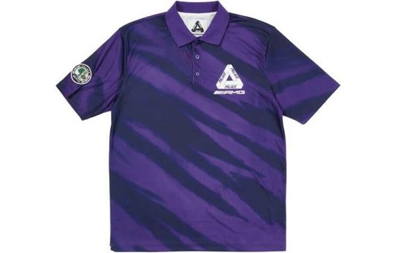 PALACE SS21 x AMG Polo Purple Logo Polo