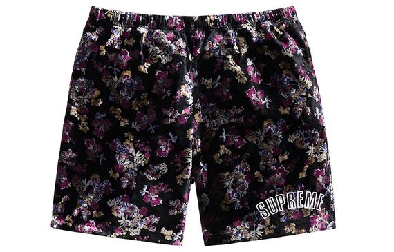 Supreme FW19 Week 1 Floral Velour Short