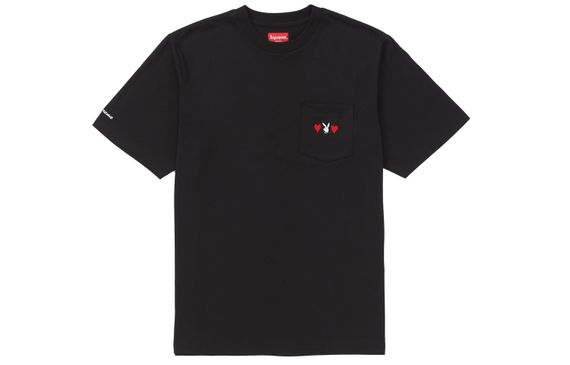 Supreme FW18 x Playboy Pocket Tee Black T