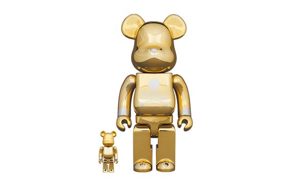 BE@RBRICK x mastermind 1000%400%100% JAPAN GOLD 7cm/28cm/70cm