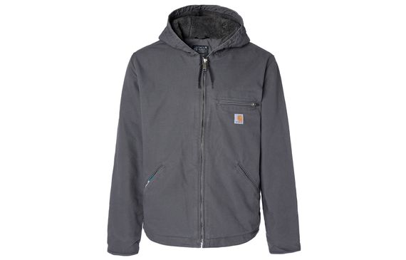 Carhartt 104392-J141 OJ4392 Washed Duck Sherpa-lined Jacket Sierra Jacket Logo -3 RELAXED FIT
