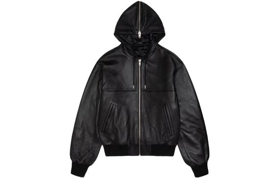 Stussy FW23 SS LINK LEATHER BOMBER Logo