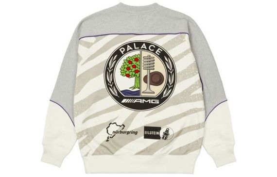 PALACE SS21 x AMG Technical Crew White Logo