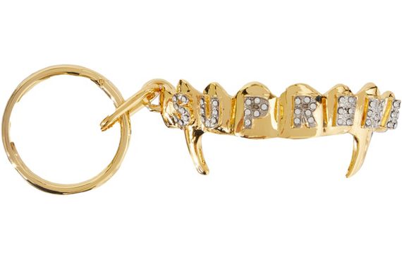 Supreme SS19 Fronts Keychain Gold