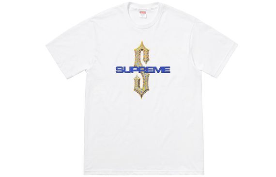 Supreme SS18 Diamonds Tee White T