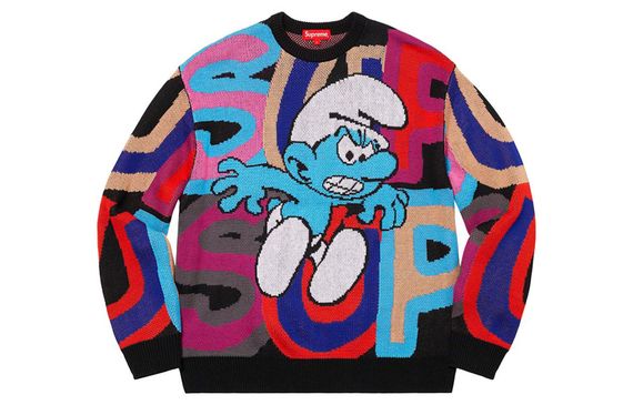 Supreme FW20 Week 6 Smurfs Sweater