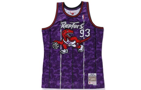 A BATHING APE Bape Raptors Camo Basketball Tanktop 98-99 93