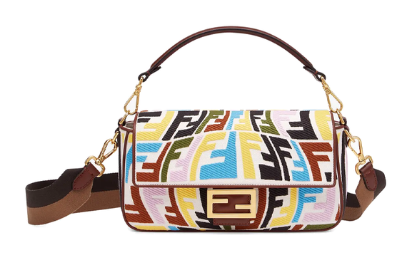 FENDI Baguette Logo FF /