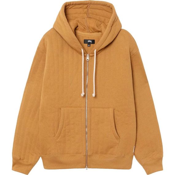 Stussy FW23 Vertical Quilted Zip Hoodie