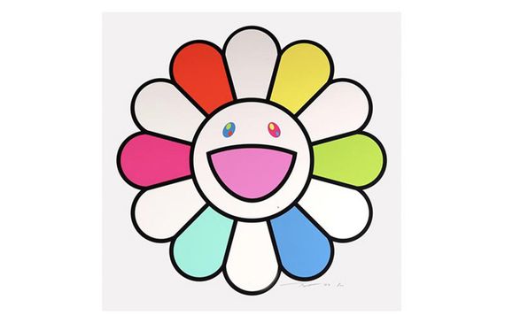 Takashi Murakami Smile every day with flowers! 50*50cm