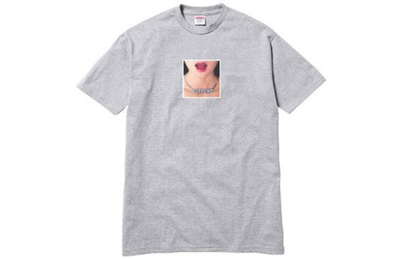 Supreme SS18 Necklace Tee Heather Grey T