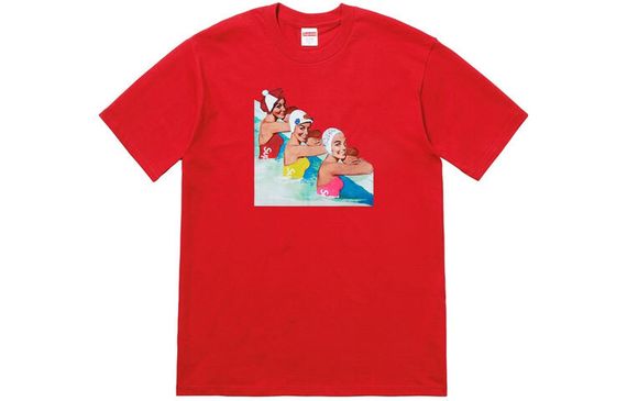 Supreme SS18 Swimmers Tee Red T