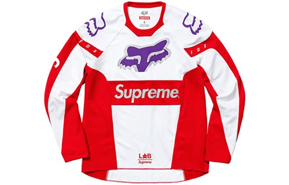 Supreme SS18 x Fox Racing Moto Jersey Top Red T