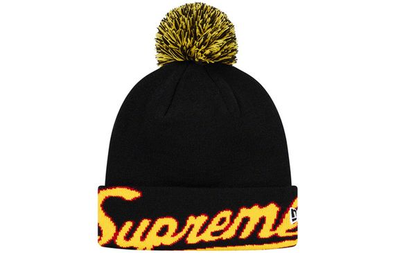 Supreme FW19 Week 3 x New Era Script Cuff Beanie logo