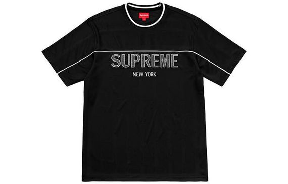 Supreme SS18 Dazzle Warm Up Top Black T