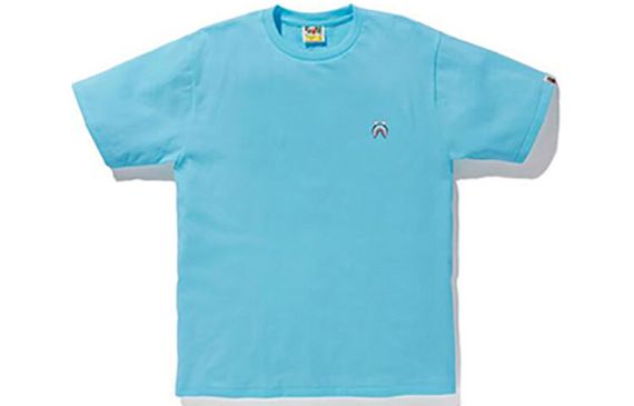 A BATHING APE BAPE SHARK ONE POINT PONR TEE logo T