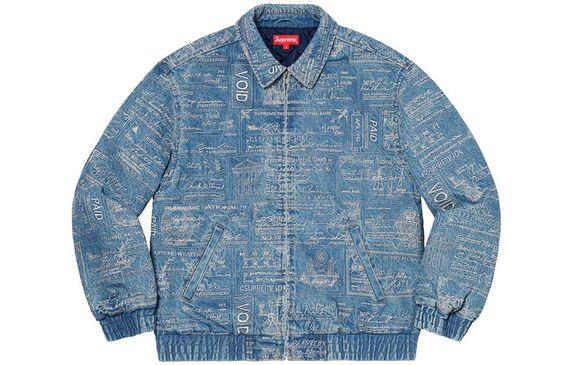 Supreme SS20 Week 3 Checks Embroidered Denim Jacket