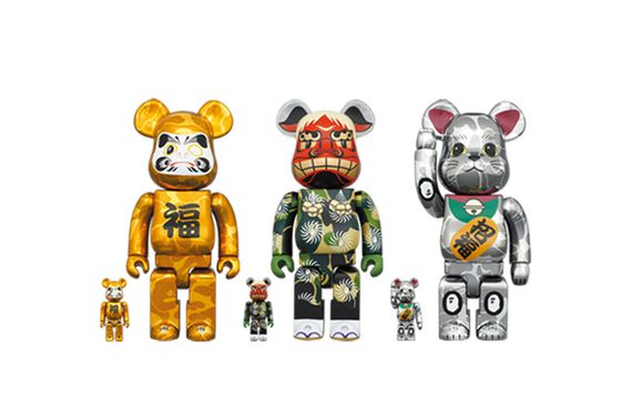 BE@RBRICK x bape(r) 400%100% &amp; &amp; 6 7cm/28cm
