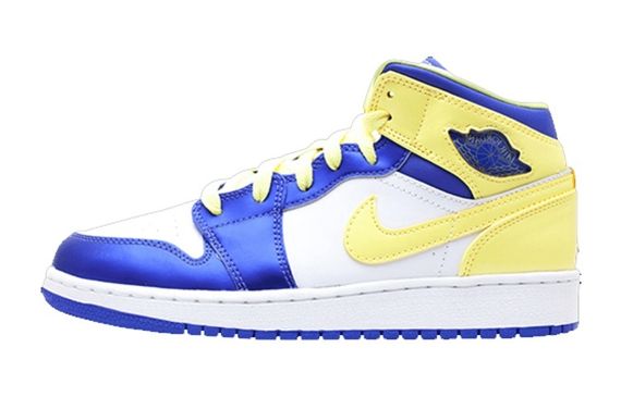 Jordan Air Jordan 1 Mid White Black Hyper Pink