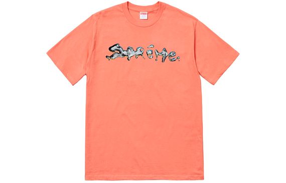 Supreme FW18 Liquid Tee Terra Cotta logo T