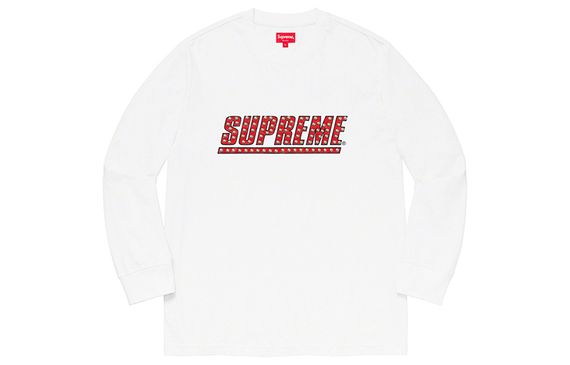 Supreme SS20 Week 4 Studded L/S Top Logo T