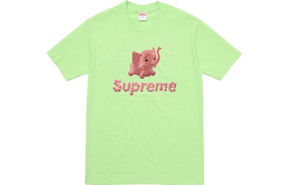 Supreme SS17 Elephant Tee Light Green T