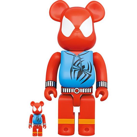 BE@RBRICK 400%100% SCARLET SPIDER 7cm/28cm