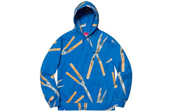 Supreme SS19 Shears Hooded Sweatshirt Royal