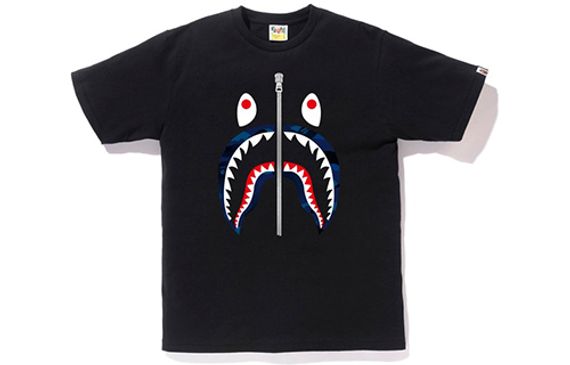A BATHING APE Gradation Camo Shark Tee T