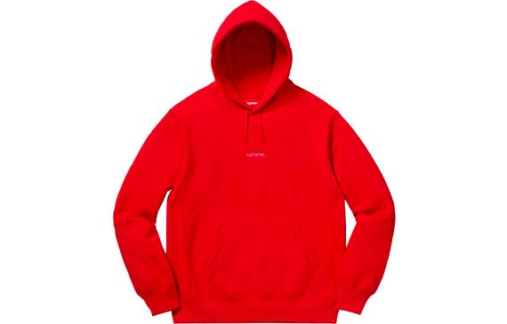 Supreme FW18 Trademark Hooded Sweatshirt Red