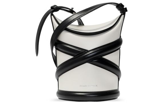 Alexander McQueen THE CURVE BAG Logo /