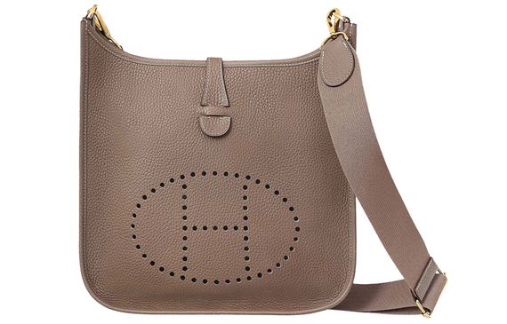 HERMES Evelyne III 29 bag Clemence 18 Etoupe