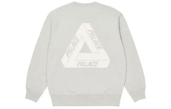 PALACE FW21 Slub Crew Grey Logo